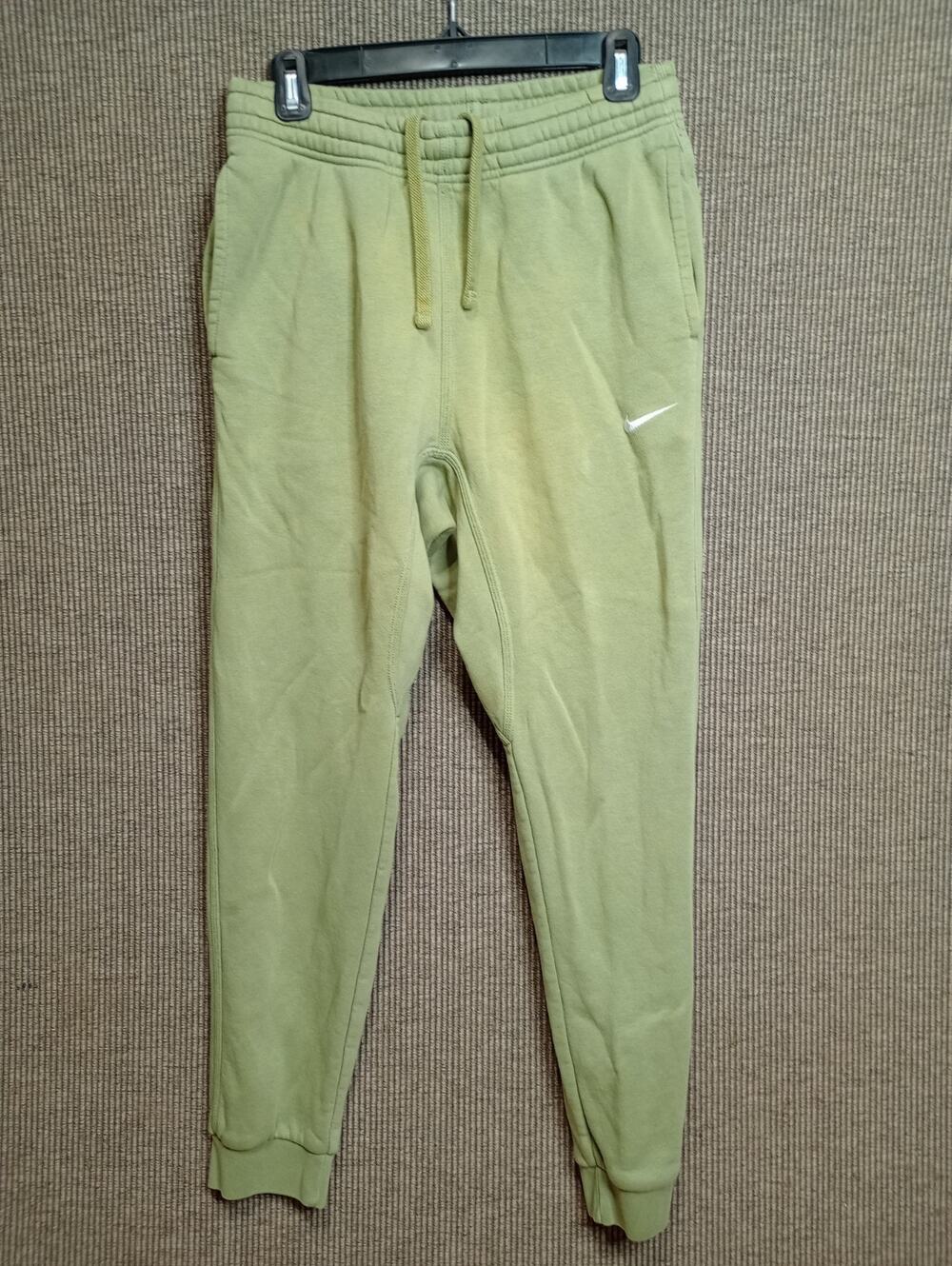 Nike Mens Club Fleece Jogger Sweatpants Green Size Medium